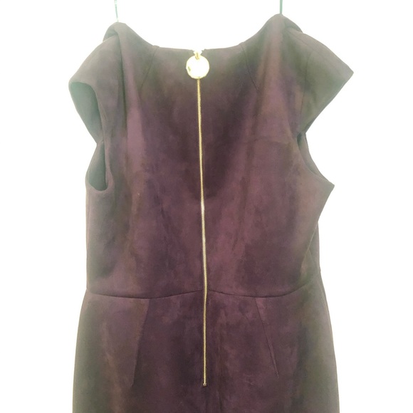 2/$50 Calvin Klein Purple Velvet Feel Sheath Dress - Picture 9 of 10